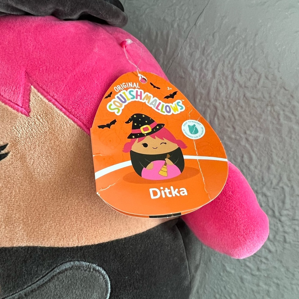 NWT Squishmallows Toys - Ditka Pink Winking Witch Bewitched Girl 12” Plush - Picture 6 of 7